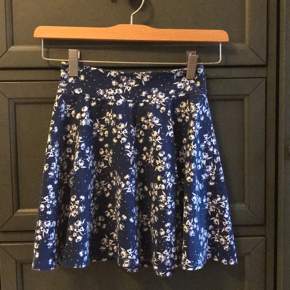 Delia’s Navy Floral Skirt